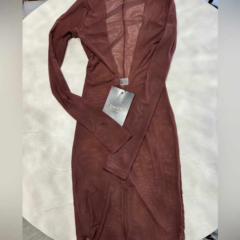 naked swim wardrobe mesh coverup